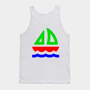 Sailing Boat for Yacht Sailors Tank Top